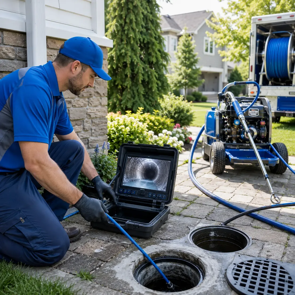 Outdoor drain cleaning professionals serving Belgrade, ME