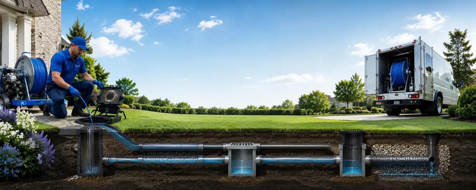 Outdoor drain cleaning information for Belgrade, ME
